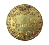 1748 George II Brass Guinea Coin Weight