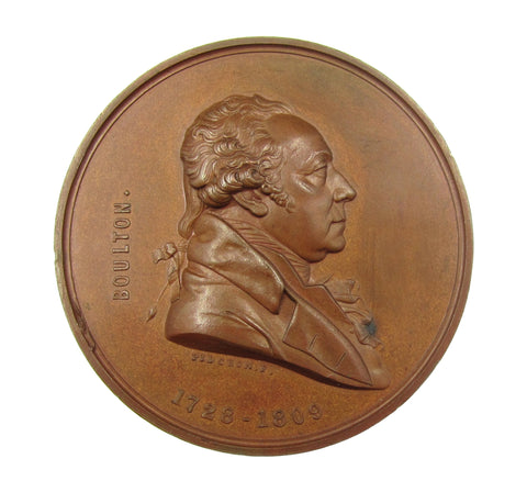 1819 Anniversary Of Matthew Boulton Death 55mm Medal - By Pidgeon