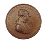 1809 Death Of Matthew Boulton 48mm Medal - By Kuchler