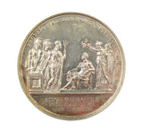 1821 Coronation Of George IV 35mm Silver Medal - By Pistrucci