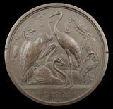 1826 Zoological Society Of London 77mm Medal - By Wyon