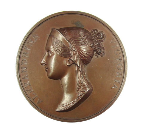 1838 Coronation Of Victoria 87mm Medal - By Pistrucci