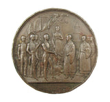 1842 Treaty Of Nanking China 64mm Bronze Medal - By Davis