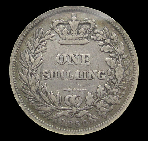 Victoria 1850 Shilling - NGC F12