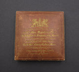 1855 Napoleon III Visit To London 77mm Cased Medal - By Wyon