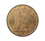 Victoria 1865 Farthing - GEF