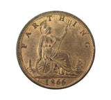 Victoria 1866 Farthing - A/UNC