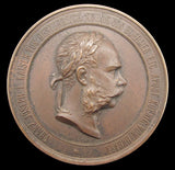 Austria 1873 Vienna Exhibition 70mm Bronze Medal