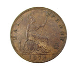 Victoria 1874 Halfpenny - F317 - NEF