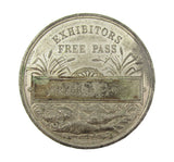 1883 International Fisheries Exhibition Exhibitor's Pass 47mm Medal