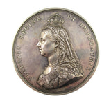 1887 Victoria Jubilee 77mm Silver Medal - By Boehm