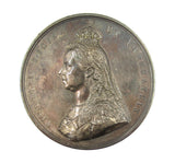 1887 Victoria Jubilee 77mm Silver Medal - By Boehm