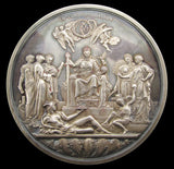 1887 Victoria Jubilee 77mm Silver Medal By Boehm - Cased