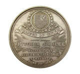 1887 Borough Of Lewes Golden Jubilee 45mm Silver Medal - By Carter