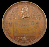 1890 Penny Black Postage Jubilee 65mm Medal - By Lauer