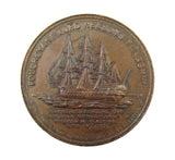 1897 Lord Nelson's Flagship Foudroyant 37mm Copper Medal