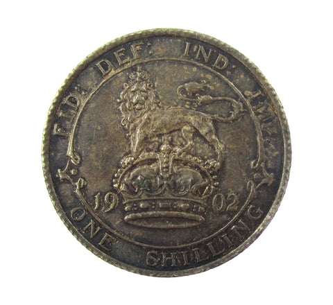 Edward VII 1902 Shilling - GVF+