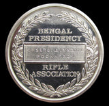 India 1904 Bengal Presidency Rifle Association 35mm Silver Medal