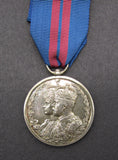 George V 1911 Delhi Durbar Full Sized Medal - On Ribbon