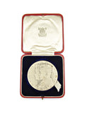 1935 George V Silver Jubilee Royal Mint 57mm Silver Medal - Cased