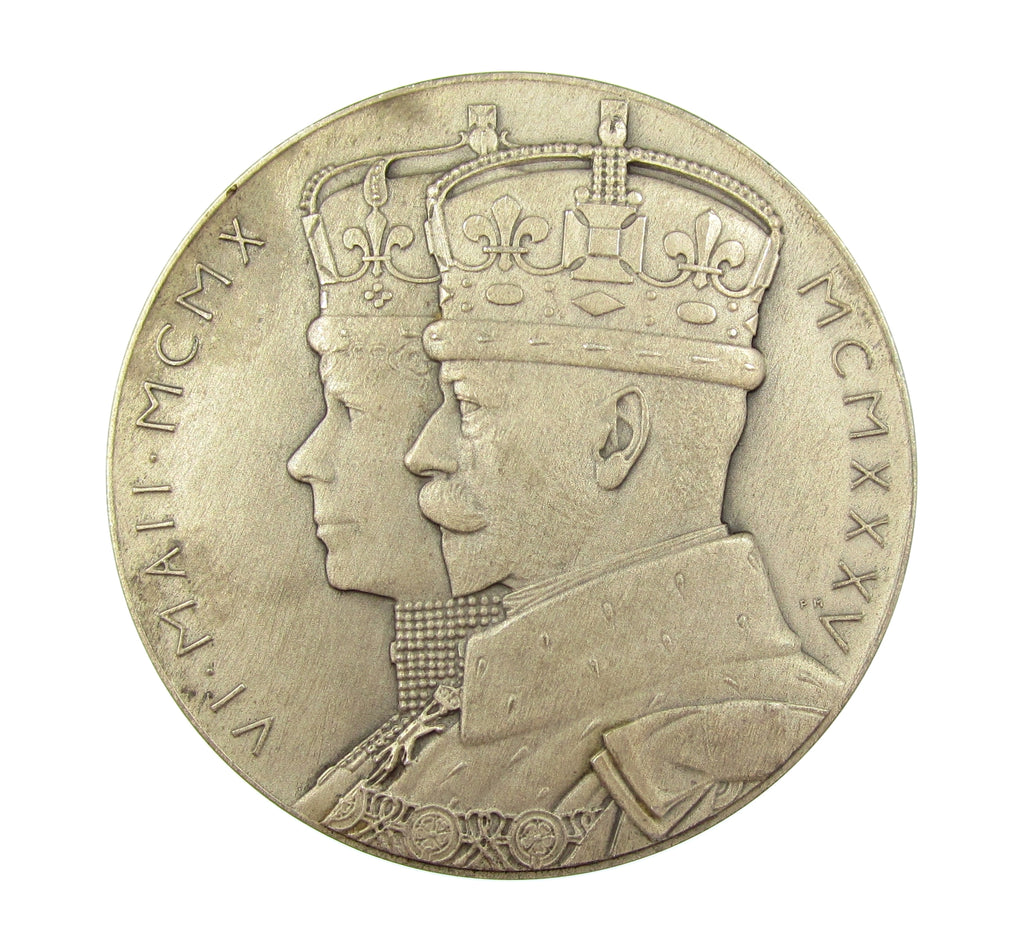 1935 George V Silver Jubilee Royal Mint 57mm Silver Medal – Coopers Coins