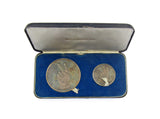 1965 Death of Winston Churchill Silver Medal Pair - Cased