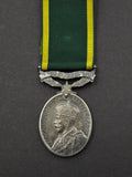 George V Efficiency Medal With India Bar - On Ribbon