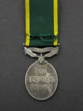 George V Efficiency Medal With India Bar - On Ribbon