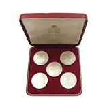 Israel 1955 Set Of 5 x Silver Pidyon Shekels - By De-Vere Coins