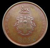 1807 London Institution 43mm Bronze Admission Medal - By Wyon