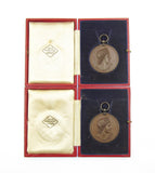 1939 Royal Academy Of Music Cased Bronze Medal Pair