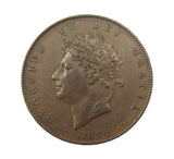 George IV 1826 Halfpenny - GVF