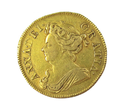 Anne 1714 Guinea - VF+