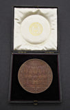 1884 Guildhall New Council Chamber Cased Bronze Medal - By Wyon