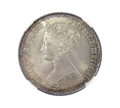 Victoria 1852 Florin - NGC MS63+