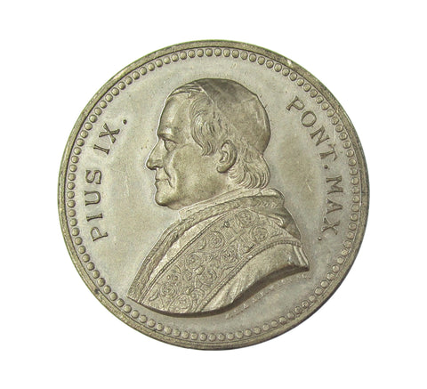 Italy 1846 Pope Pius IX 30mm Medal - By Wyon