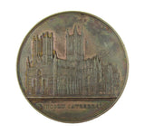 1855 Lincoln Cathedral 59mm Bronze Medal - By Wiener