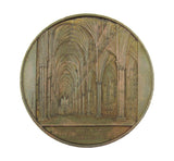 1855 Lincoln Cathedral 59mm Bronze Medal - By Wiener