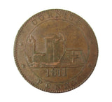 1811 Cornwall For Accommodation Cornish Penny Token - VF