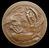 1887 Victoria Golden Jubilee Art Union 63mm Medal - By Gilbert