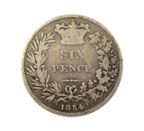 Victoria 1854 Sixpence - Fine