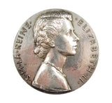 1953 Elizabeth II Coronation 72mm Silver Medal - By Dropsy