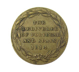 Canada 1814 Wellington Deliverer of Portugal Brass Token