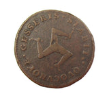 Isle Of Man 1723 Maguire / Poole Pattern Penny - Fine