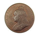 1897 Diamond Jubilee Bronze 39mm Medal - By Heaton