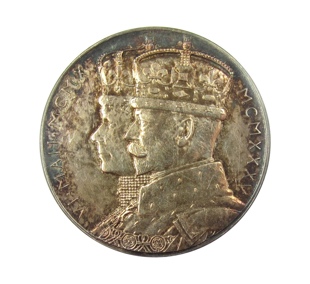 1935 George V Silver Jubilee RM 32mm Silver Medal - In Named Case ...