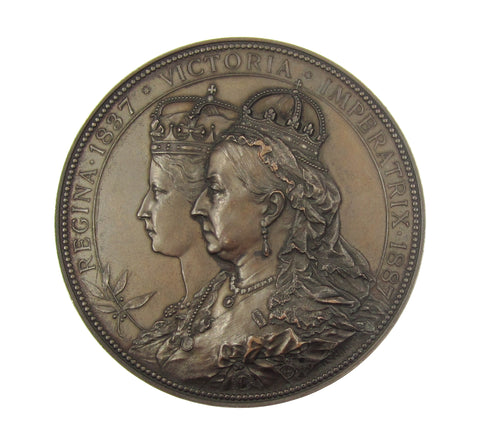 1887 Victoria Golden Jubilee Corporation Of London 80mm Medal - By Scharff