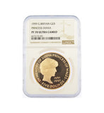 Elizabeth II 1999 Princess Diana Gold Proof £5 - NGC PF70UC