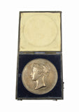 India 1860 East Indian Railway Opened 72mm Silver Medal - By Wyon