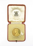 1937 George VI Coronation 32mm Gold Medal - Cased